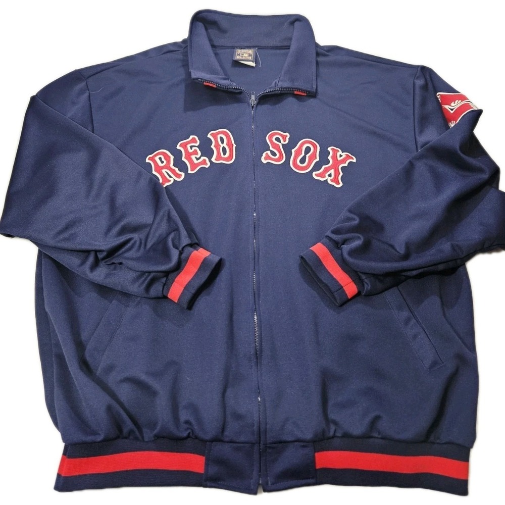 Size 2XL - Cooperstown Collection Boston Redsocks Full Zip Mens‎ Jacket